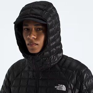 THE NORTH FACE MEN'S THERMOBALL JACKET TREKKER TNF Black size L; w/ hood